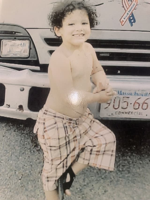 Henry Garrity as a child