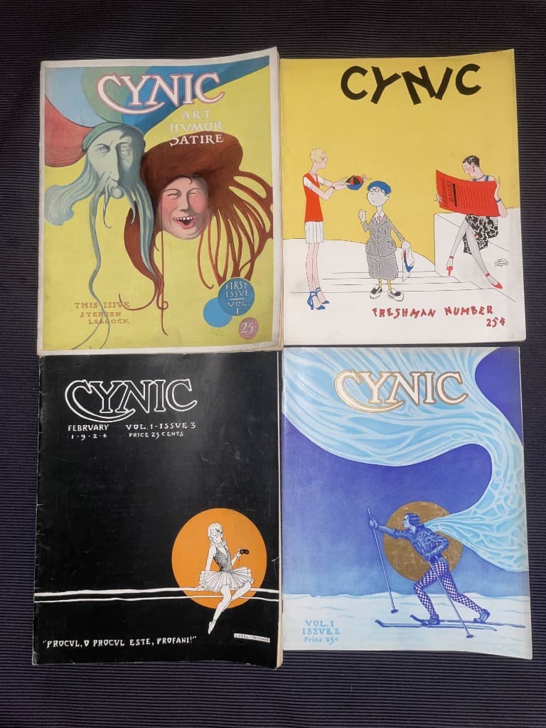 University of Cincinnati Ohio "Cynic" 1925 & 1926 Magazine Lot